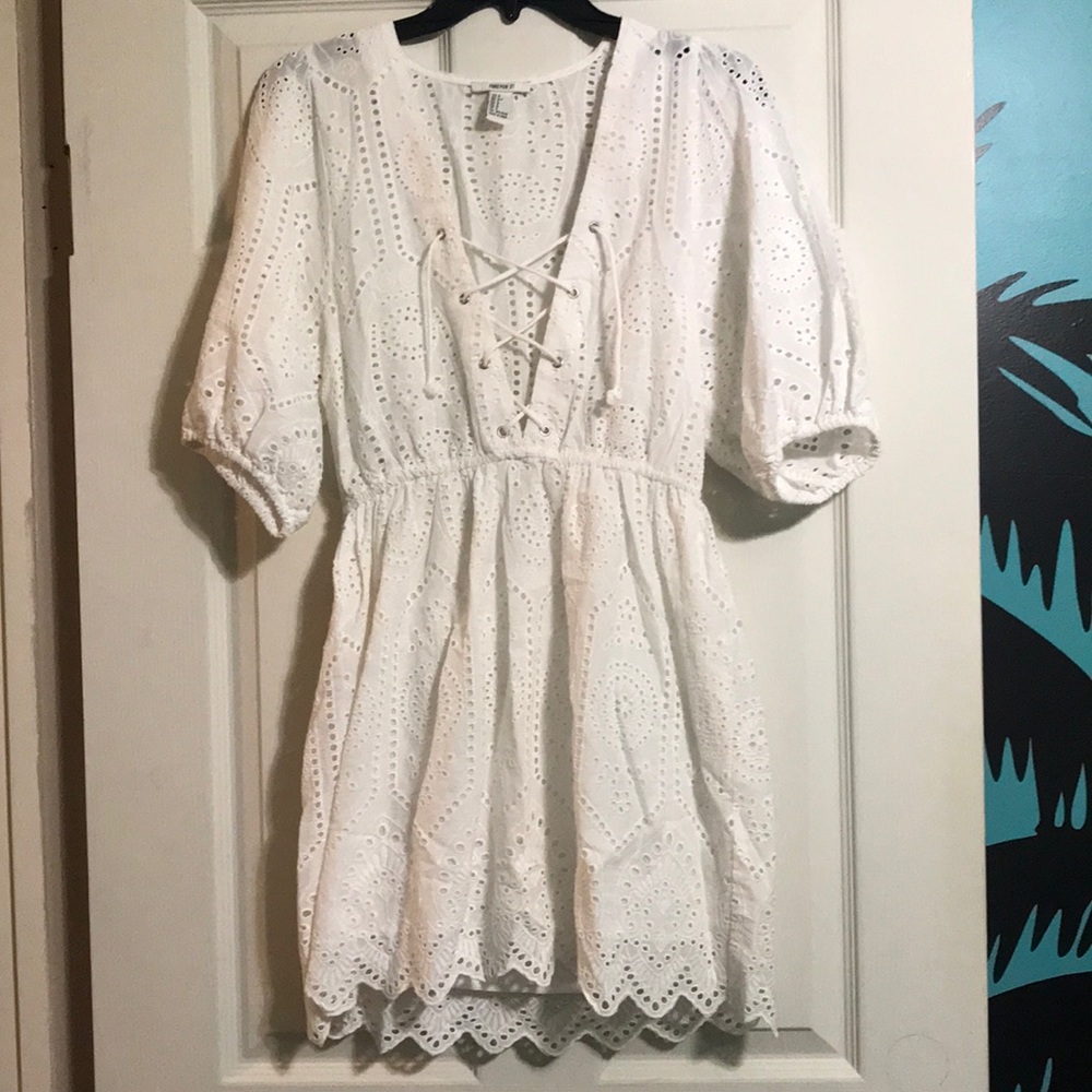 Forever 21 White Lace Cover-Up